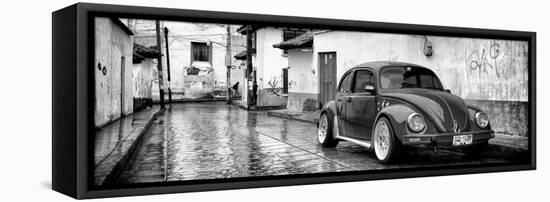 ¡Viva Mexico! Panoramic Collection - VW Beetle Car in San Cristobal de Las Casas-Philippe Hugonnard-Framed Stretched Canvas