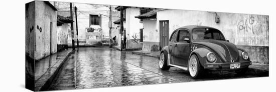 ¡Viva Mexico! Panoramic Collection - VW Beetle Car in San Cristobal de Las Casas-Philippe Hugonnard-Stretched Canvas