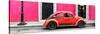 ¡Viva Mexico! Panoramic Collection - VW Beetle Car - Pink & Red-Philippe Hugonnard-Stretched Canvas