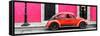 ¡Viva Mexico! Panoramic Collection - VW Beetle Car - Pink & Red-Philippe Hugonnard-Framed Stretched Canvas