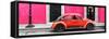 ¡Viva Mexico! Panoramic Collection - VW Beetle Car - Pink & Red-Philippe Hugonnard-Framed Stretched Canvas