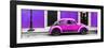 ¡Viva Mexico! Panoramic Collection - VW Beetle Car - Purple & Deep Pink-Philippe Hugonnard-Framed Photographic Print