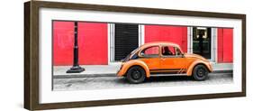 ¡Viva Mexico! Panoramic Collection - VW Beetle Car - Red & Orange-Philippe Hugonnard-Framed Photographic Print