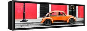 ¡Viva Mexico! Panoramic Collection - VW Beetle Car - Red & Orange-Philippe Hugonnard-Framed Stretched Canvas