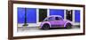 ¡Viva Mexico! Panoramic Collection - VW Beetle Car - Royal Blue & Purple-Philippe Hugonnard-Framed Photographic Print