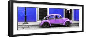 ¡Viva Mexico! Panoramic Collection - VW Beetle Car - Royal Blue & Purple-Philippe Hugonnard-Framed Photographic Print