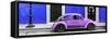 ¡Viva Mexico! Panoramic Collection - VW Beetle Car - Royal Blue & Purple-Philippe Hugonnard-Framed Stretched Canvas