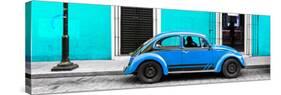 ¡Viva Mexico! Panoramic Collection - VW Beetle Car - Turquoise & Blue-Philippe Hugonnard-Stretched Canvas