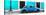 ¡Viva Mexico! Panoramic Collection - VW Beetle Car - Turquoise & Blue-Philippe Hugonnard-Stretched Canvas