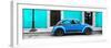 ¡Viva Mexico! Panoramic Collection - VW Beetle Car - Turquoise & Blue-Philippe Hugonnard-Framed Photographic Print