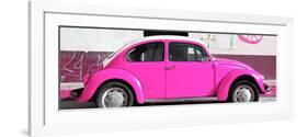 ¡Viva Mexico! Panoramic Collection - VW Beetle Deep Pink-Philippe Hugonnard-Framed Photographic Print