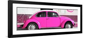 ¡Viva Mexico! Panoramic Collection - VW Beetle Deep Pink-Philippe Hugonnard-Framed Photographic Print