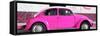¡Viva Mexico! Panoramic Collection - VW Beetle Deep Pink-Philippe Hugonnard-Framed Stretched Canvas