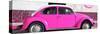 ¡Viva Mexico! Panoramic Collection - VW Beetle Deep Pink-Philippe Hugonnard-Stretched Canvas