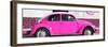 ¡Viva Mexico! Panoramic Collection - VW Beetle Deep Pink-Philippe Hugonnard-Framed Photographic Print