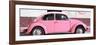¡Viva Mexico! Panoramic Collection - VW Beetle Light Pink-Philippe Hugonnard-Framed Premium Photographic Print