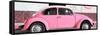 ¡Viva Mexico! Panoramic Collection - VW Beetle Light Pink-Philippe Hugonnard-Framed Stretched Canvas