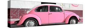 ¡Viva Mexico! Panoramic Collection - VW Beetle Light Pink-Philippe Hugonnard-Stretched Canvas