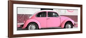 ¡Viva Mexico! Panoramic Collection - VW Beetle Light Pink-Philippe Hugonnard-Framed Photographic Print