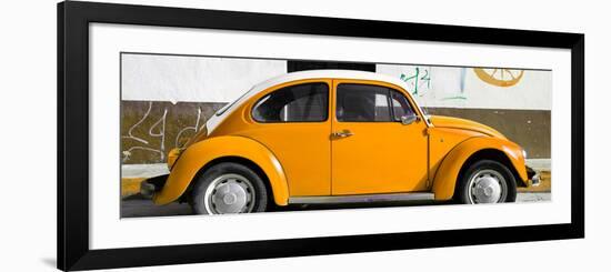 ¡Viva Mexico! Panoramic Collection - VW Beetle Orange-Philippe Hugonnard-Framed Photographic Print