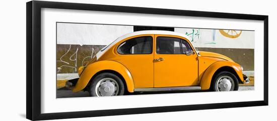 ¡Viva Mexico! Panoramic Collection - VW Beetle Orange-Philippe Hugonnard-Framed Premium Photographic Print