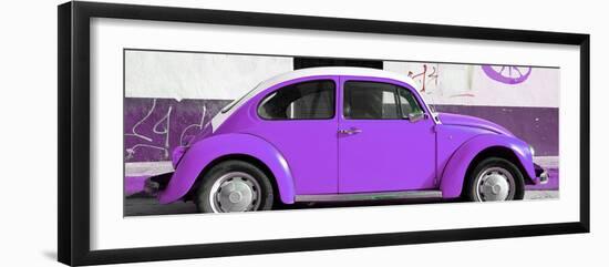 ¡Viva Mexico! Panoramic Collection - VW Beetle Purple-Philippe Hugonnard-Framed Photographic Print