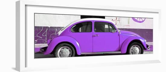 ¡Viva Mexico! Panoramic Collection - VW Beetle Purple-Philippe Hugonnard-Framed Photographic Print