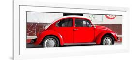 ¡Viva Mexico! Panoramic Collection - VW Beetle Red-Philippe Hugonnard-Framed Photographic Print