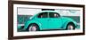 ¡Viva Mexico! Panoramic Collection - VW Beetle Turquoise-Philippe Hugonnard-Framed Photographic Print