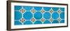 ¡Viva Mexico! Panoramic Collection - Wall of Blue Mosaics-Philippe Hugonnard-Framed Photographic Print