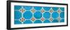 ¡Viva Mexico! Panoramic Collection - Wall of Blue Mosaics-Philippe Hugonnard-Framed Photographic Print