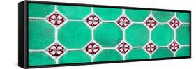 ¡Viva Mexico! Panoramic Collection - Wall of Green Mosaics-Philippe Hugonnard-Framed Stretched Canvas