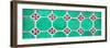 ¡Viva Mexico! Panoramic Collection - Wall of Green Mosaics-Philippe Hugonnard-Framed Photographic Print