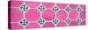 ¡Viva Mexico! Panoramic Collection - Wall of Pink Mosaics-Philippe Hugonnard-Stretched Canvas