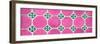 ¡Viva Mexico! Panoramic Collection - Wall of Pink Mosaics-Philippe Hugonnard-Framed Photographic Print