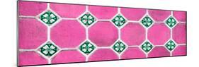 ¡Viva Mexico! Panoramic Collection - Wall of Pink Mosaics-Philippe Hugonnard-Mounted Photographic Print