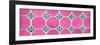 ¡Viva Mexico! Panoramic Collection - Wall of Pink Mosaics-Philippe Hugonnard-Framed Photographic Print