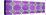 ¡Viva Mexico! Panoramic Collection - Wall of Purple Mosaics-Philippe Hugonnard-Stretched Canvas