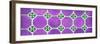 ¡Viva Mexico! Panoramic Collection - Wall of Purple Mosaics-Philippe Hugonnard-Framed Photographic Print