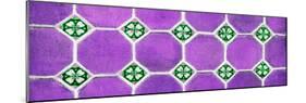 ¡Viva Mexico! Panoramic Collection - Wall of Purple Mosaics-Philippe Hugonnard-Mounted Photographic Print