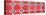 ¡Viva Mexico! Panoramic Collection - Wall of Red Mosaics-Philippe Hugonnard-Stretched Canvas