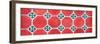 ¡Viva Mexico! Panoramic Collection - Wall of Red Mosaics-Philippe Hugonnard-Framed Photographic Print