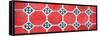 ¡Viva Mexico! Panoramic Collection - Wall of Red Mosaics-Philippe Hugonnard-Framed Stretched Canvas