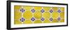 ¡Viva Mexico! Panoramic Collection - Wall of Yellow Mosaics-Philippe Hugonnard-Framed Photographic Print