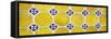 ¡Viva Mexico! Panoramic Collection - Wall of Yellow Mosaics-Philippe Hugonnard-Framed Stretched Canvas