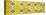 ¡Viva Mexico! Panoramic Collection - Wall of Yellow Mosaics-Philippe Hugonnard-Stretched Canvas