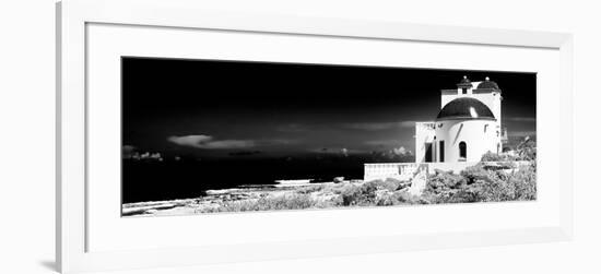 ¡Viva Mexico! Panoramic Collection - White House B&W - Isla Mujeres-Philippe Hugonnard-Framed Photographic Print