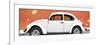 ¡Viva Mexico! Panoramic Collection - White VW Beetle Car and Brown Street Wall-Philippe Hugonnard-Framed Photographic Print