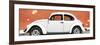 ¡Viva Mexico! Panoramic Collection - White VW Beetle Car and Brown Street Wall-Philippe Hugonnard-Framed Photographic Print