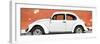 ¡Viva Mexico! Panoramic Collection - White VW Beetle Car and Brown Street Wall-Philippe Hugonnard-Framed Photographic Print